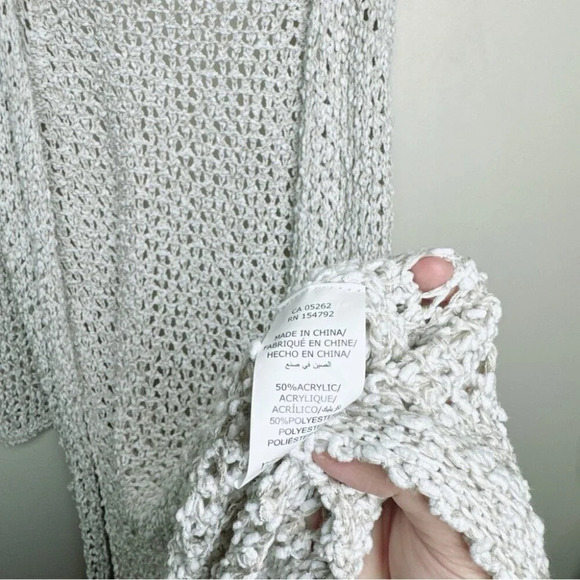 California Moonrise Womens Size Small Open  Chunky Duster Cardigan - Picture 11 of 14